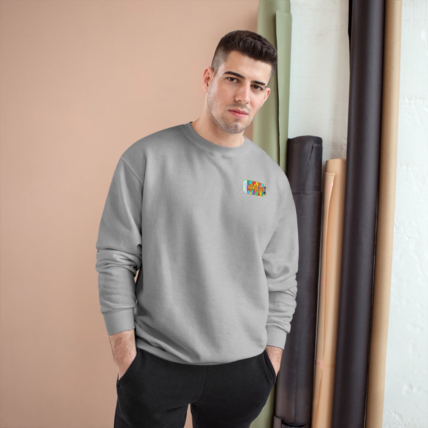 Colorful RYDEEM Champion Sweatshirt - Unisex, Cozy Casual Wear