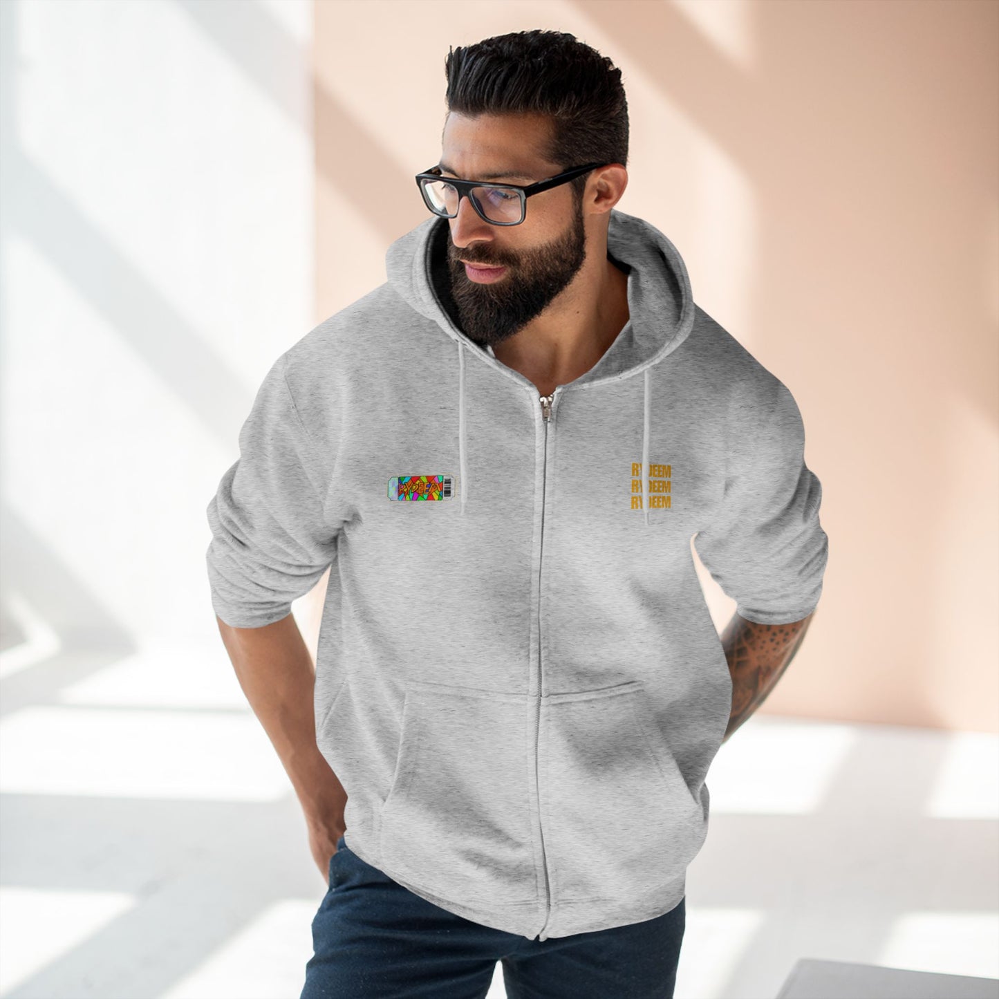 RYDEEM Unisex Zip Hoodie - Ideal for Chill Days and Celebrations