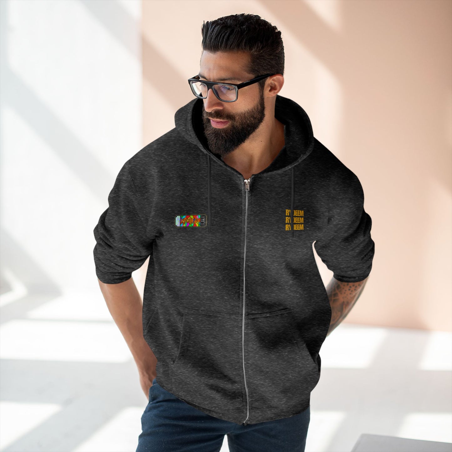 RYDEEM Unisex Zip Hoodie - Ideal for Chill Days and Celebrations