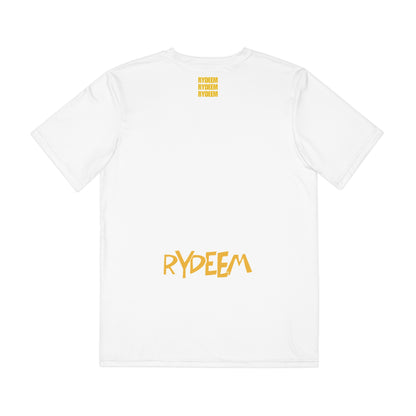 Men's Polyester Graphic Tee - RYDEEM Active Lifestyle - WHITE