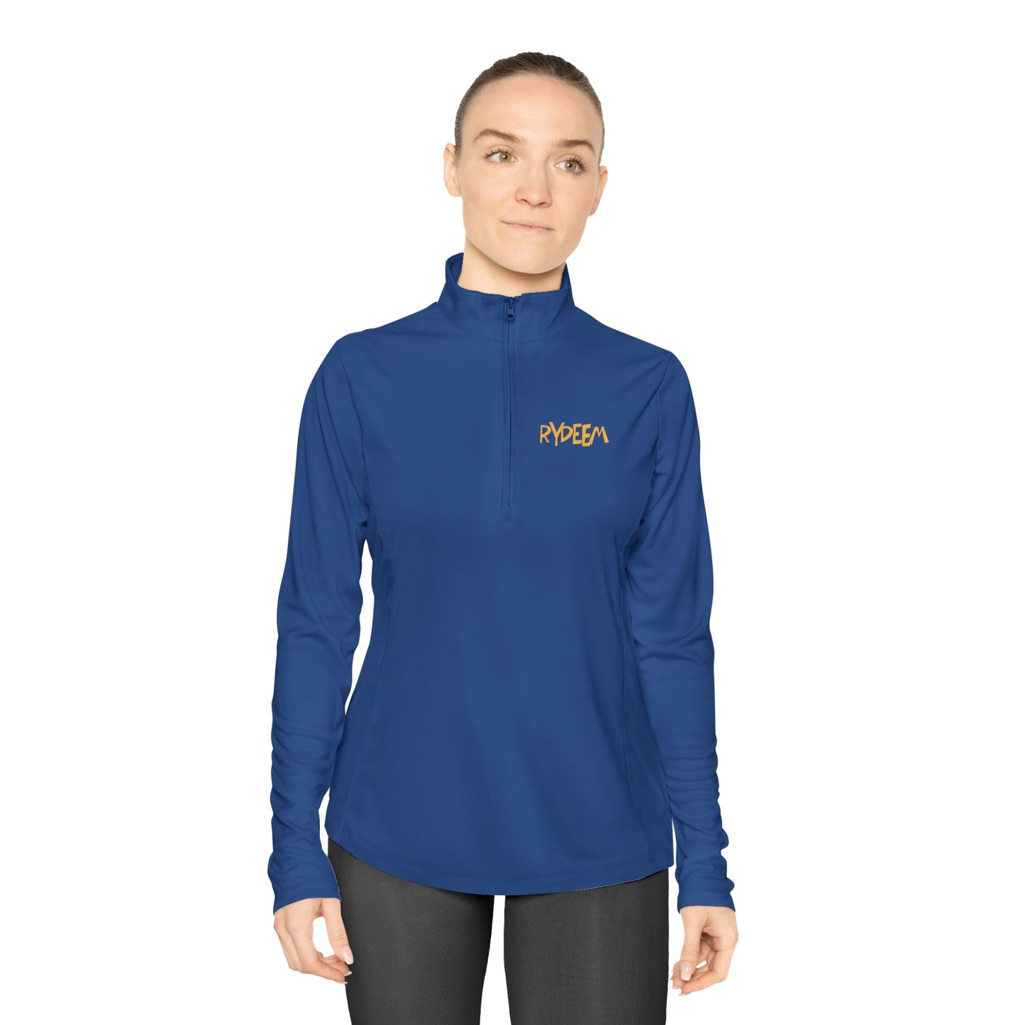 Ladies Quarter-Zip Pullover - Comfortable RYDEEM Athletic Top for Active Women