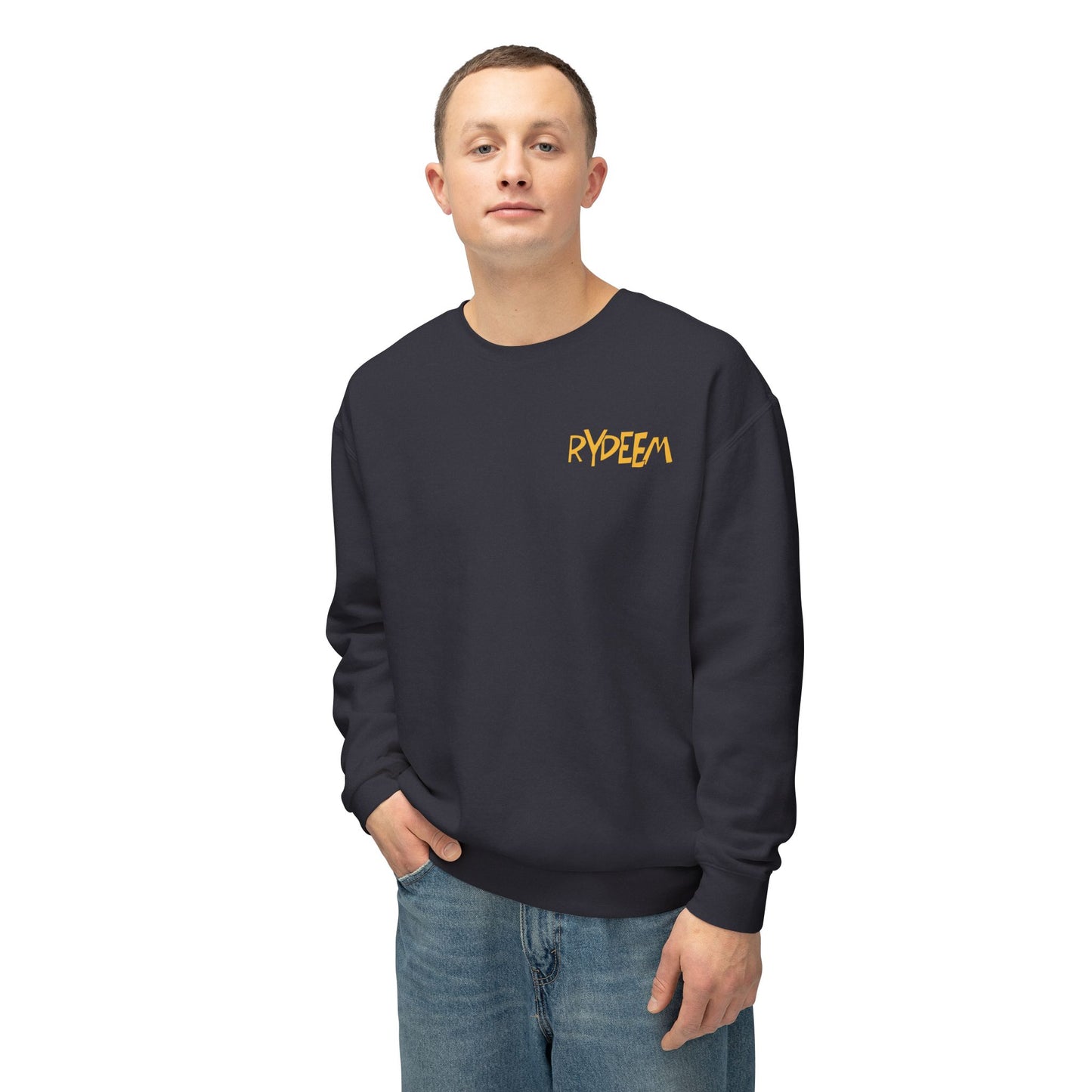 RYDEEM Unisex Lightweight Crewneck Sweatshirt - Casual Comfort for Everyday Wear