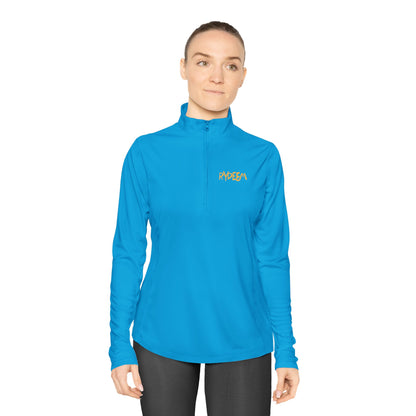 Ladies Quarter-Zip Pullover - Comfortable RYDEEM Athletic Top for Active Women