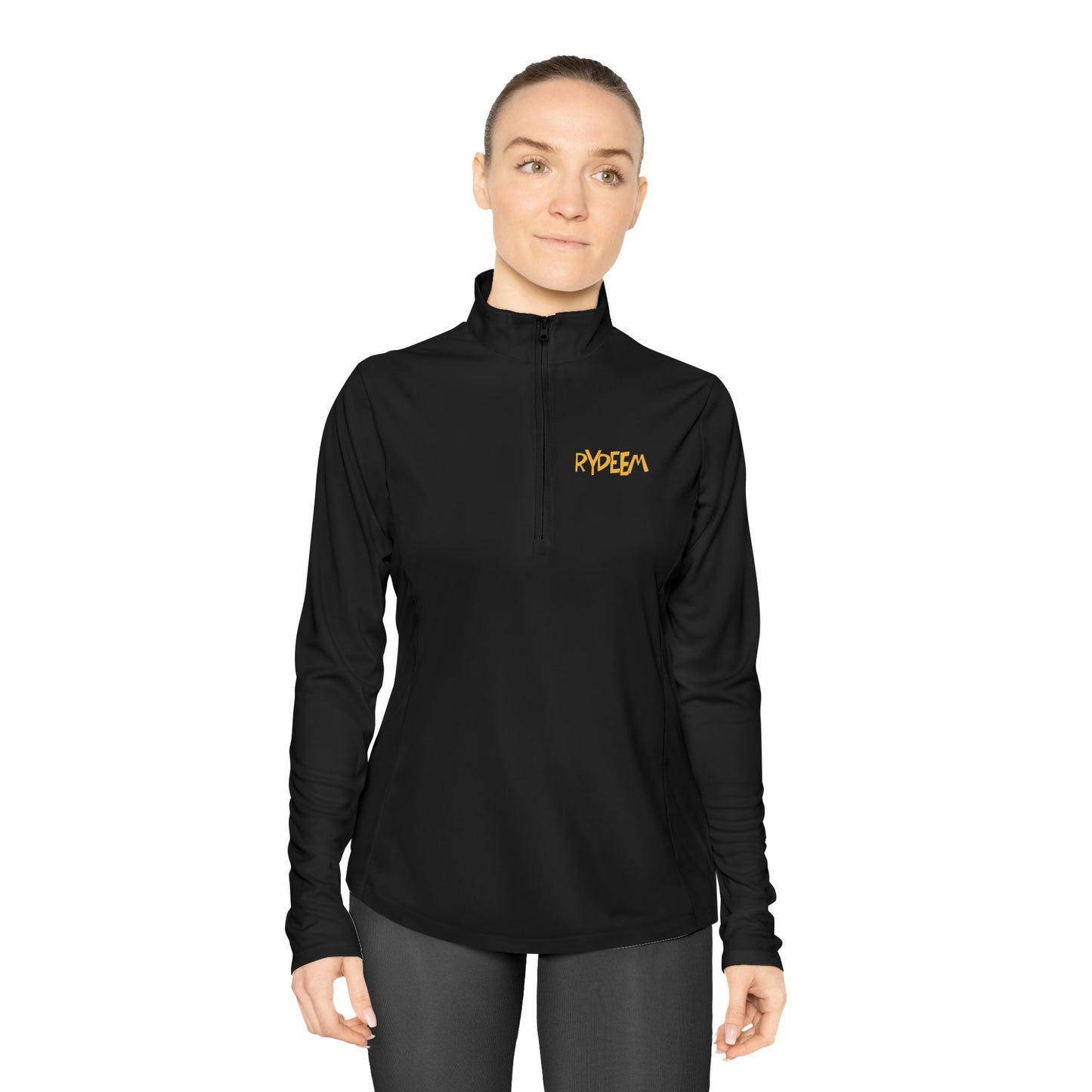 Ladies Quarter-Zip Pullover - Comfortable RYDEEM Athletic Top for Active Women