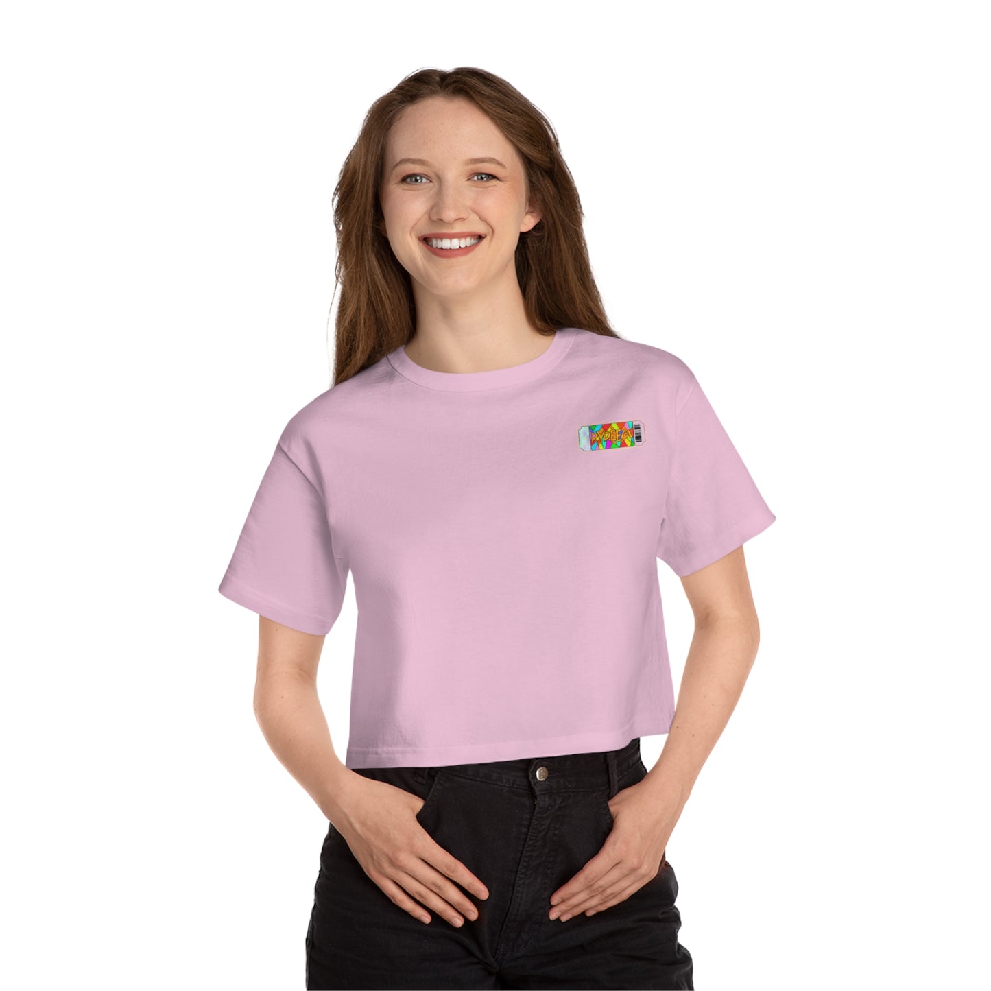 RYDEEM Champion Women's Heritage Cropped T-Shirt - Casual Streetwear for Everyday Style