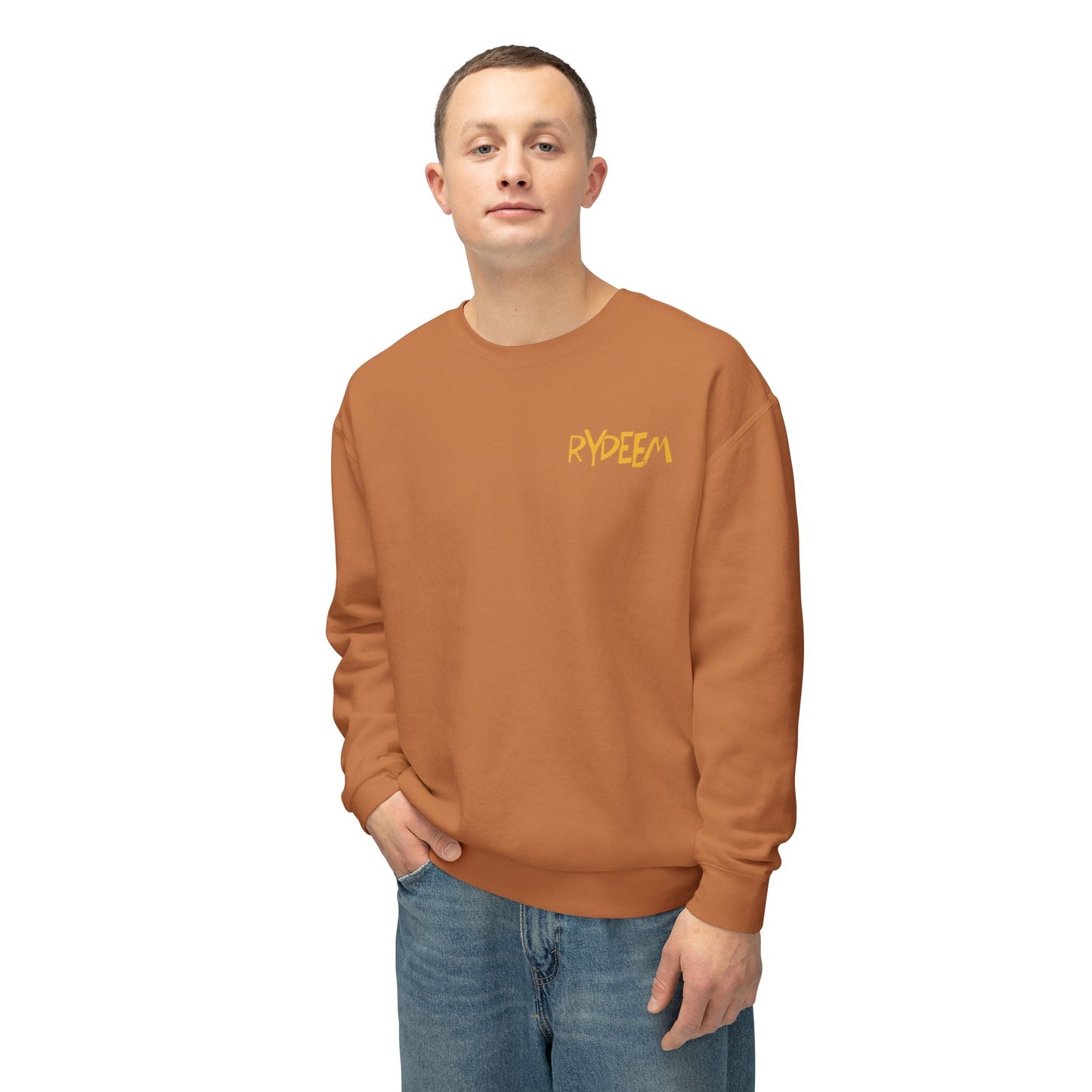 RYDEEM Unisex Lightweight Crewneck Sweatshirt - Casual Comfort for Everyday Wear