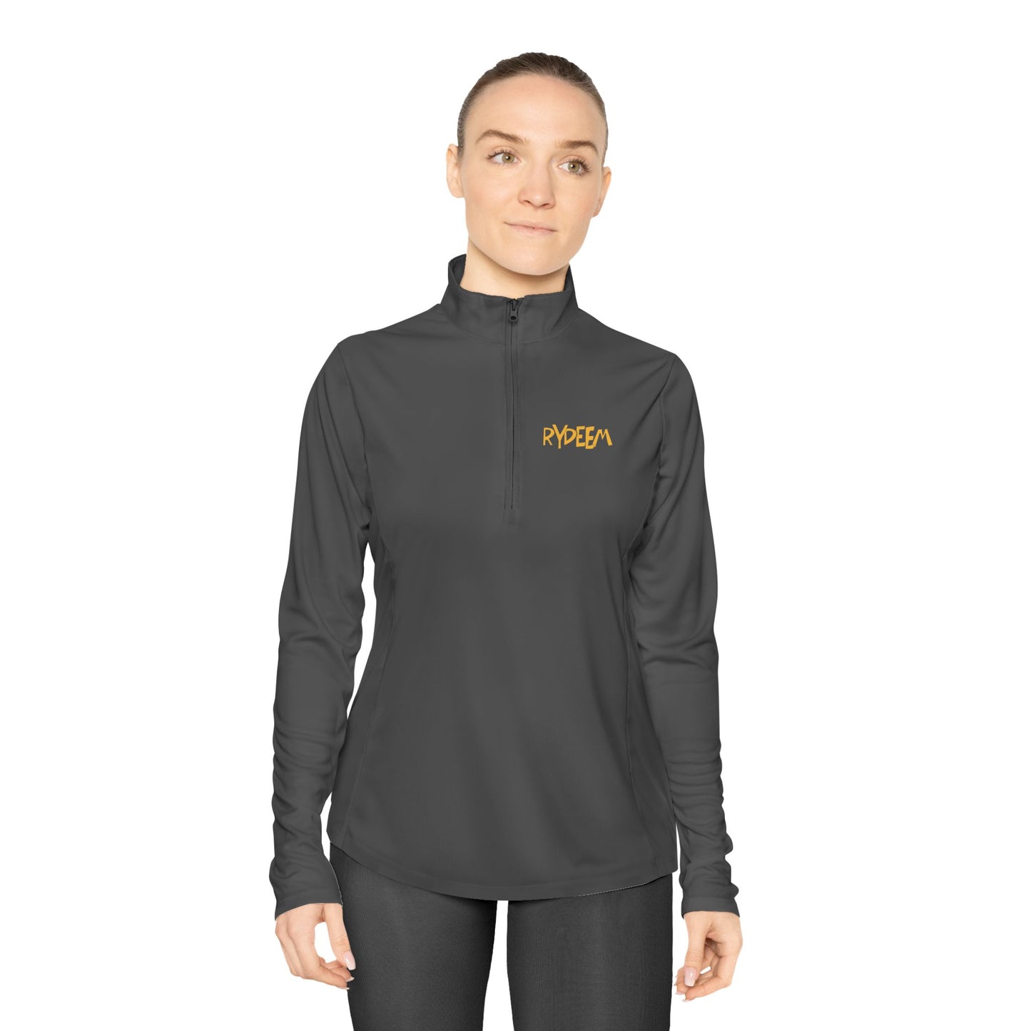 Ladies Quarter-Zip Pullover - Comfortable RYDEEM Athletic Top for Active Women