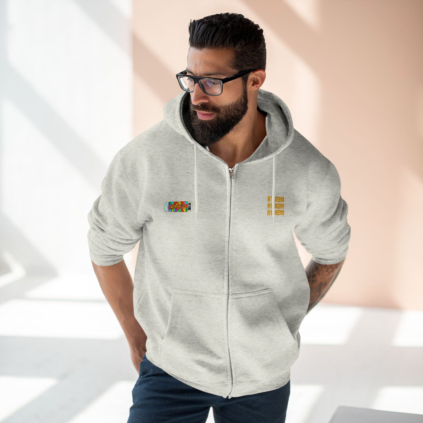 RYDEEM Unisex Zip Hoodie - Ideal for Chill Days and Celebrations