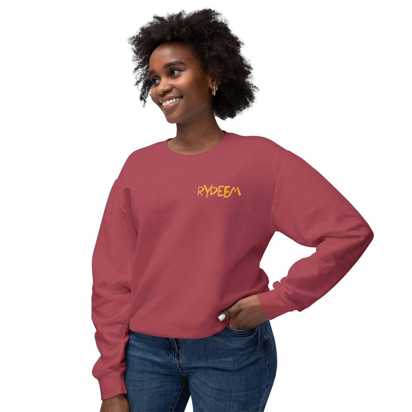 RYDEEM Unisex Lightweight Crewneck Sweatshirt - Casual Comfort for Everyday Wear