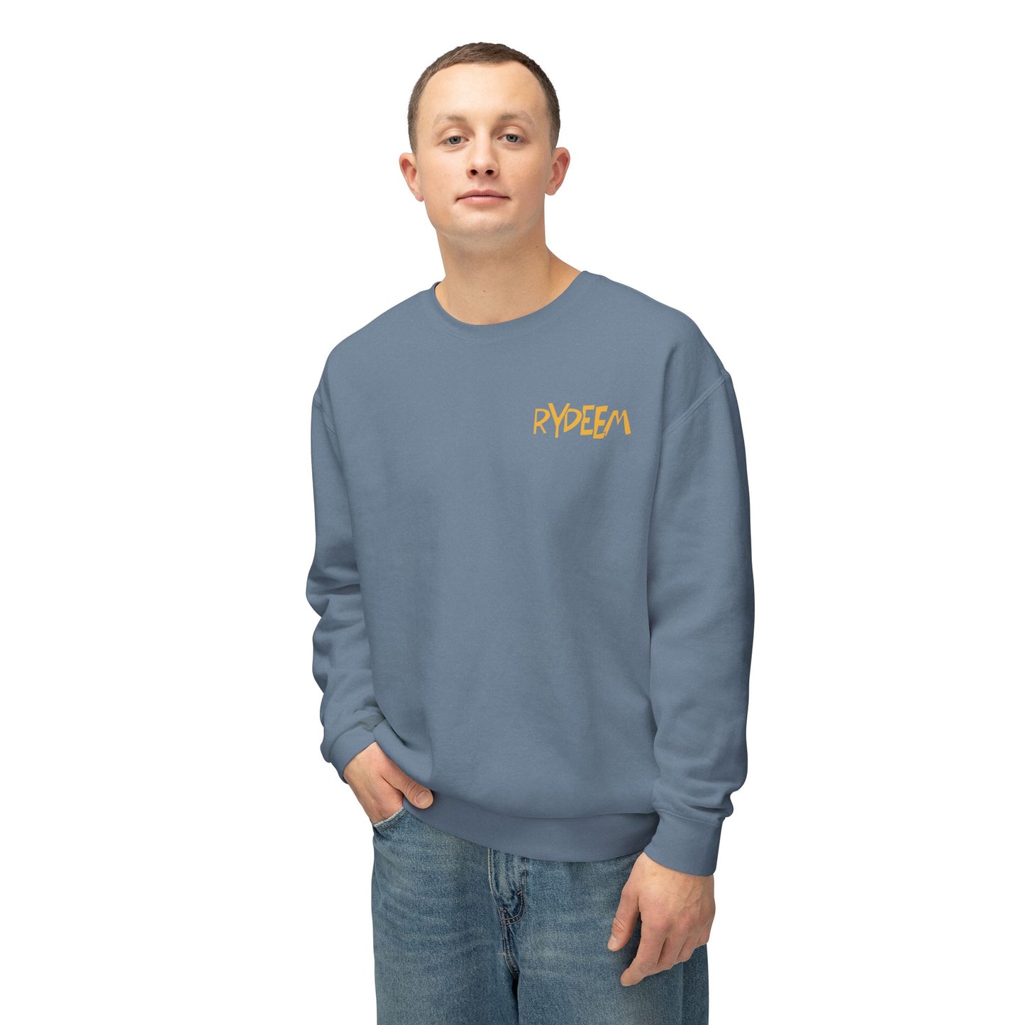 RYDEEM Unisex Lightweight Crewneck Sweatshirt - Casual Comfort for Everyday Wear