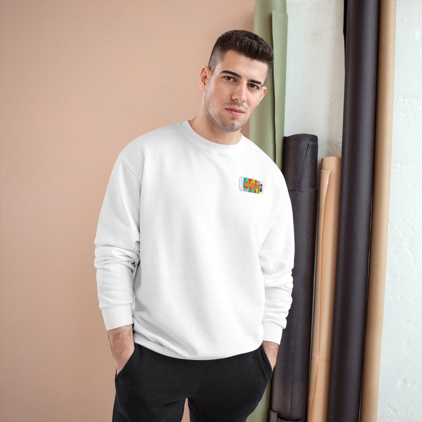 Colorful RYDEEM Champion Sweatshirt - Unisex, Cozy Casual Wear