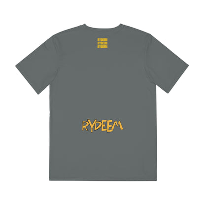 Men's Polyester Graphic Tee - RYDEEM Active Lifestyle - GRAY